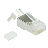 RJ45- modular plug BIGhole AWG22 -1,5mm Cat.6A shielded