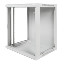 Rack armario de pared para servidor de red AIXONTEC de 19 pulgadas 450 mm de profundidad 600mm de ancho equipado con puerta de vidrio gris