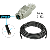 Network-Outdoorcable-Set 100m CAT.7 installation cable &amp; RJ45 plug 5 parts