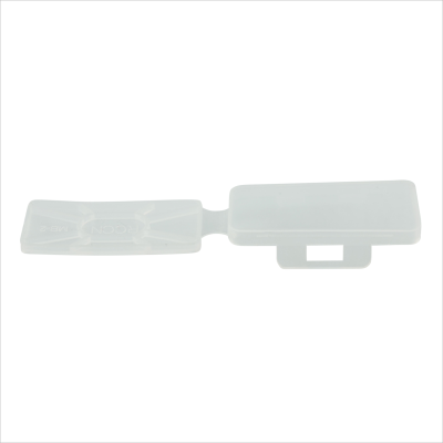 Portador de etiquetas de pl&aacute;stico transparente PE/PP 32X11X3mm (MB1) 50PACK