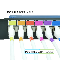 24 etiquetas envolventes en 12 colores diferentes Sin PVC