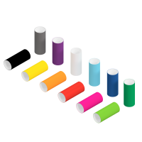 24 etiquetas envolventes en 12 colores diferentes resistentes al calor