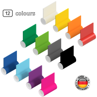 24 etiquetas envolventes en 12 colores diferentes resistentes al calor