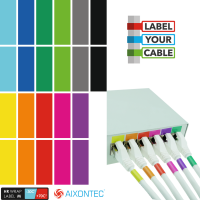 24 etiquetas envolventes en 12 colores diferentes resistentes al calor 1