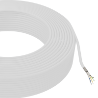 Network installation set angled 50m CAT.7 installation cable white &amp; RJ45 plug 5 parts