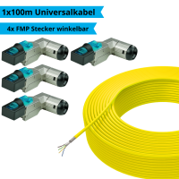 Netzwerkkabel Universal 360&deg; Winkel Set 100m CAT.7...