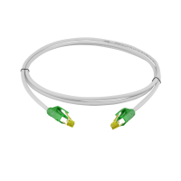 PRO-900M31 RJ45 patch cord 10 GbE/500 MHz. Cat.7 S/FTP balk cable LSOH grey Green 8,0m