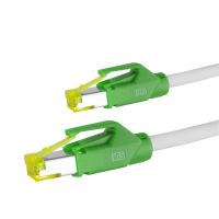 PRO-900M31 RJ45 patch cord 10 GbE/500 MHz. Cat.7 S/FTP balk cable LSOH grey Green 8,0m