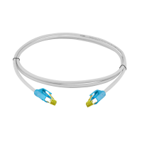 PRO-1200H31 RJ45 Patchkabel 10 GbE/500 MHz. Cat.7 S/FTP Rohkabel LSOH Grau Blau 1,0m