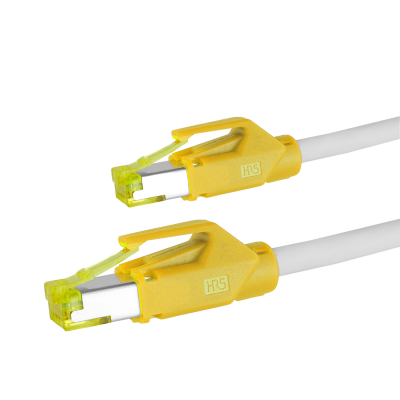 PRO-900M31 RJ45 patch cord 10 GbE/500 MHz. Cat.7 S/FTP balk cable LSOH grey Yellow 1,5m