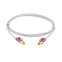 PRO-900M31 RJ45 patch cord 10 GbE/500 MHz. Cat.7 S/FTP balk cable LSOH grey Magenta 1,0m