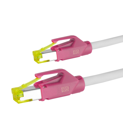 PRO-900M31 RJ45 patch cord 10 GbE/500 MHz. Cat.7 S/FTP balk cable LSOH grey Magenta 30,0m