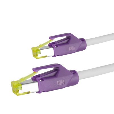 PRO-900M31 RJ45 patch cord 10 GbE/500 MHz. Cat.7 S/FTP balk cable LSOH grey Purple 20,0m