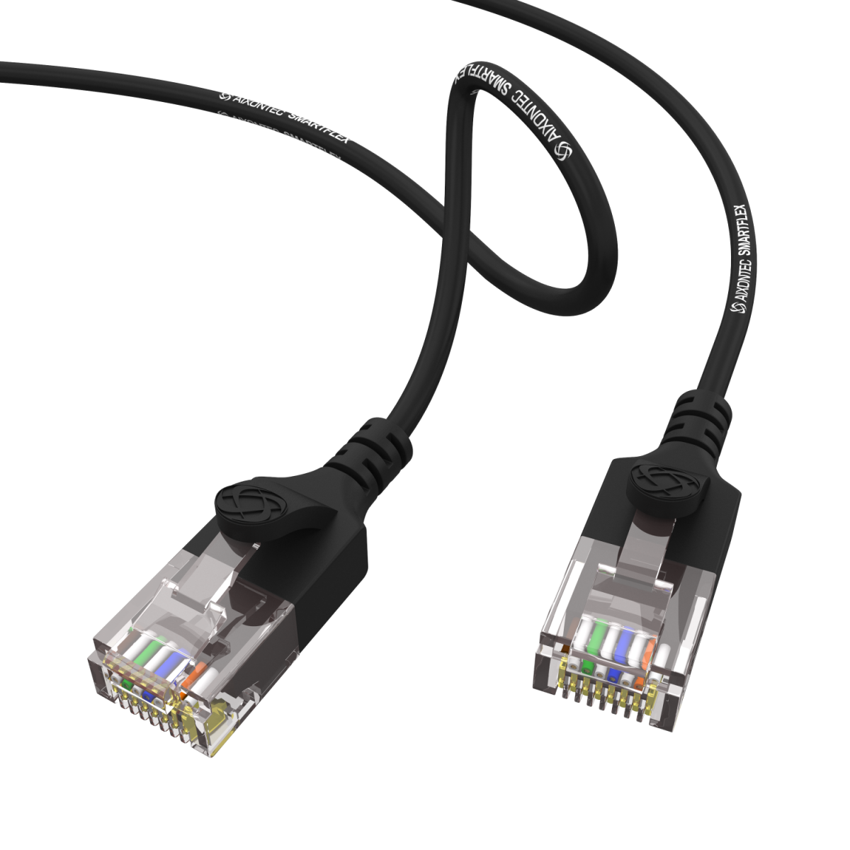 SMARTflex Cat.6 U/UTP Cable de red AWG32  negro 5,0m-5PACK