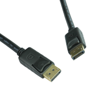 Cable DisplayPort, enchufe-enchufe con bloqueo, AWG28, UL20276, compatible con 4K