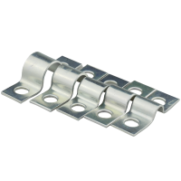 Cable fastening clamp according to DIN 72573 two-layer, galvanized steel