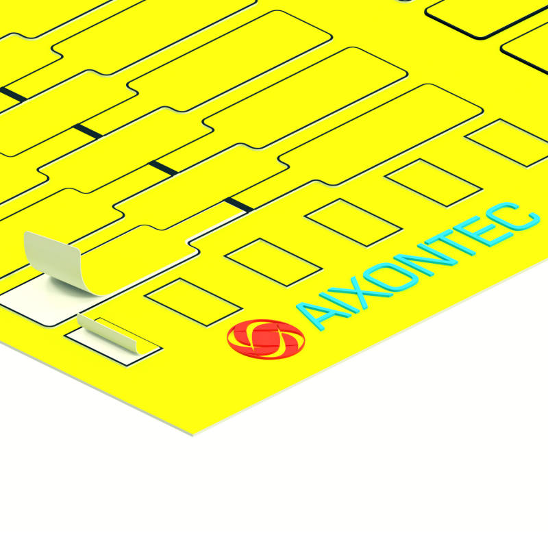 24 Label Neon Yellow 12 x Port Labels and 12 x cable flag 1