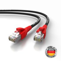 PRO-400M Cat.6 U/FTP RJ45 Cable de red Draka UC 400  AWG 27/7 LSOH negro-rojo