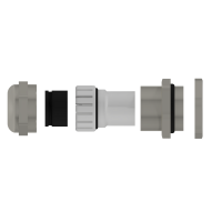 M16 x 1,5 IP68 cable gland with lock nut brass 5-10 mm 1