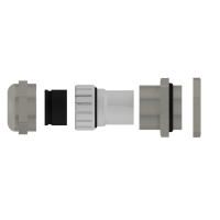 M25 x 1,5 IP68 cable gland with lock nut brass
