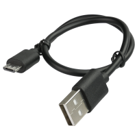 USB A to USB microB cable AWG 28 0,3m