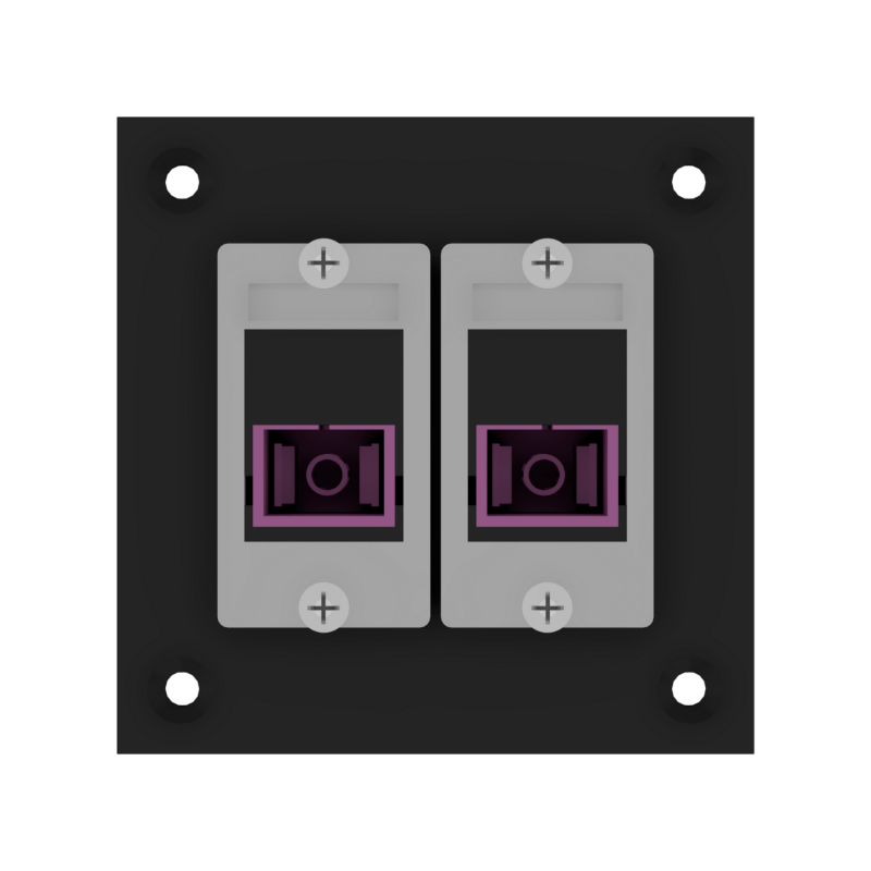 MMP-S surface mount frame 2-port SC OM4 coupler simplex...