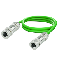 Cable de conexi&oacute;n  M12 Hembra a M12 Hembra Codificaci&oacute;n D AWG 2x2xAWG22 SF/UTP PVC