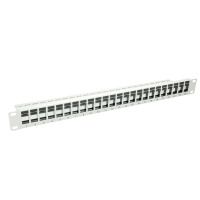 Keystone Patch Panel 24Port 19&quot;/1HE with Cable...