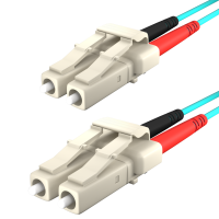Cable de fibra &oacute;ptica LC-LC d&uacute;plex multimodo 50 / 125&micro;m OM3 2.8 mm 5,0m