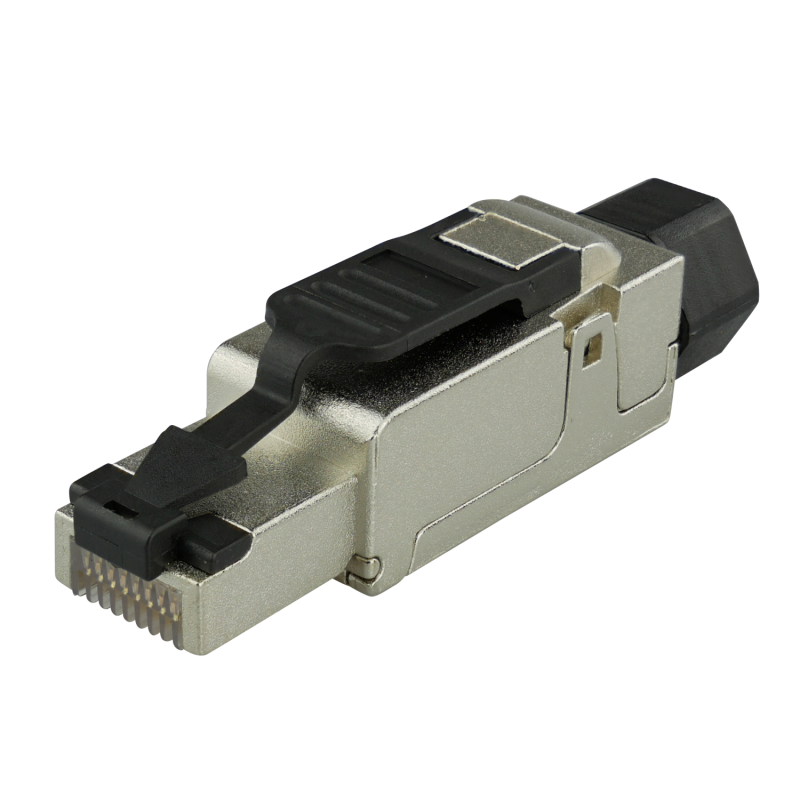 CAT6A RJ45 Shielded Toolless Plug with metal batch, 30 pack