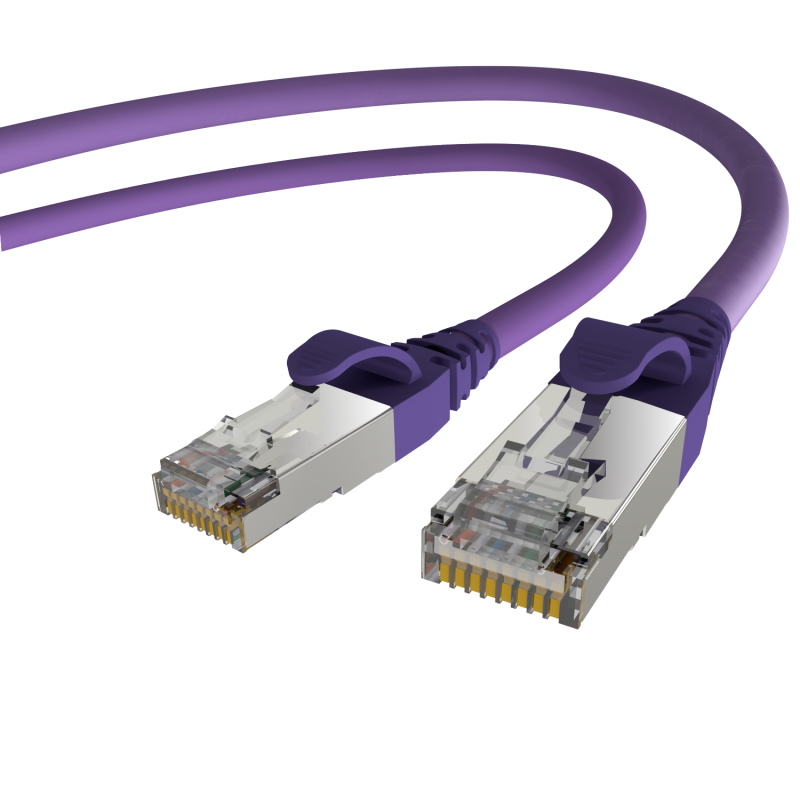 PRO-900S RJ45 Netzwerkkabel S/FTP AWG 26/7 LSOH Lila...