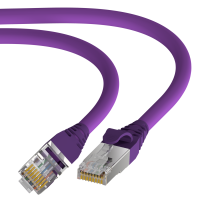 PRO 900S Cat.6A S/FTP RJ45 Patch-cable, Purple 1,0m