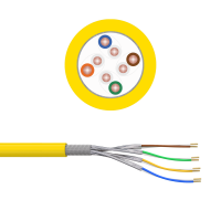 CABLEReel RJ45 female to RJ45 male Cat.6 S/FTP AWG 23/1 Yellow 30,0m