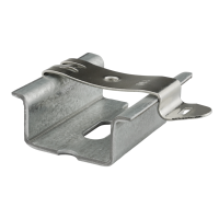 DIN-Schiene Montage Clip Metal Silver XS 14 mm