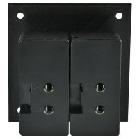 MMP-S Aufputzrahmen 2-Port USB-A Keystone Lademodul schwarz