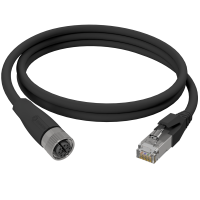M12 Cable de Ethernet industrial M12 con c&oacute;digo X...