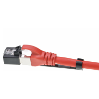 Dustcover for RJ45 patch cord with latch hole and cable catch tail