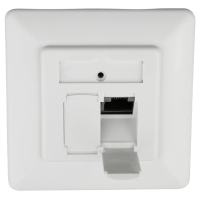 RJ45 Cat.6A data socket flush-mounted 2 port dust protection 10GbE 500 MHz